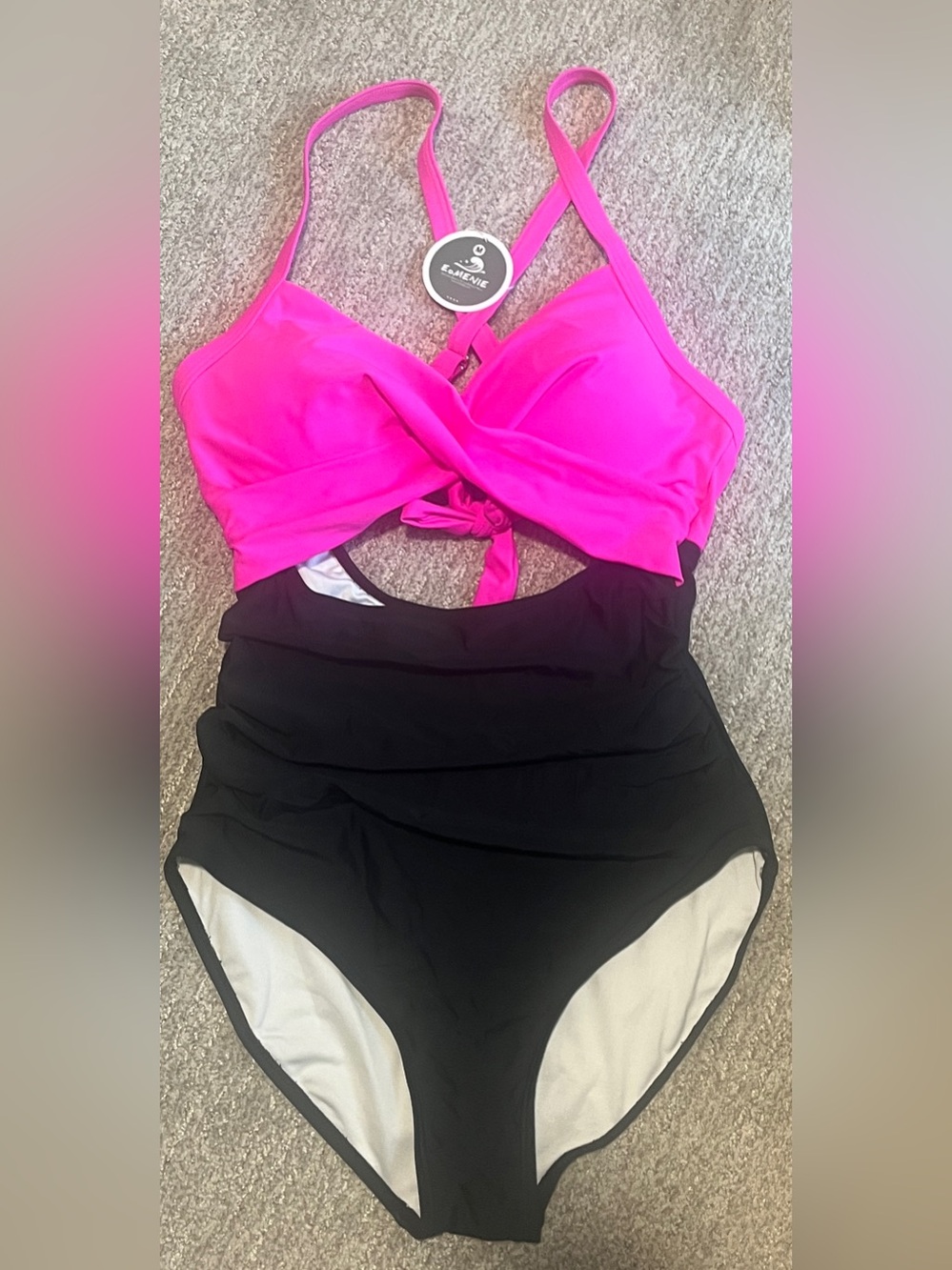 Eomenie One Piece Swimsuit Tummy Control Cutout High Waisted M. 2016/bb5-2 - Picture 5 of 5